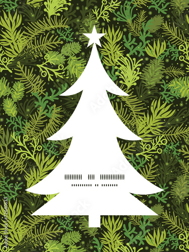 Vector evergreen christmas tree Christmas tree silhouette