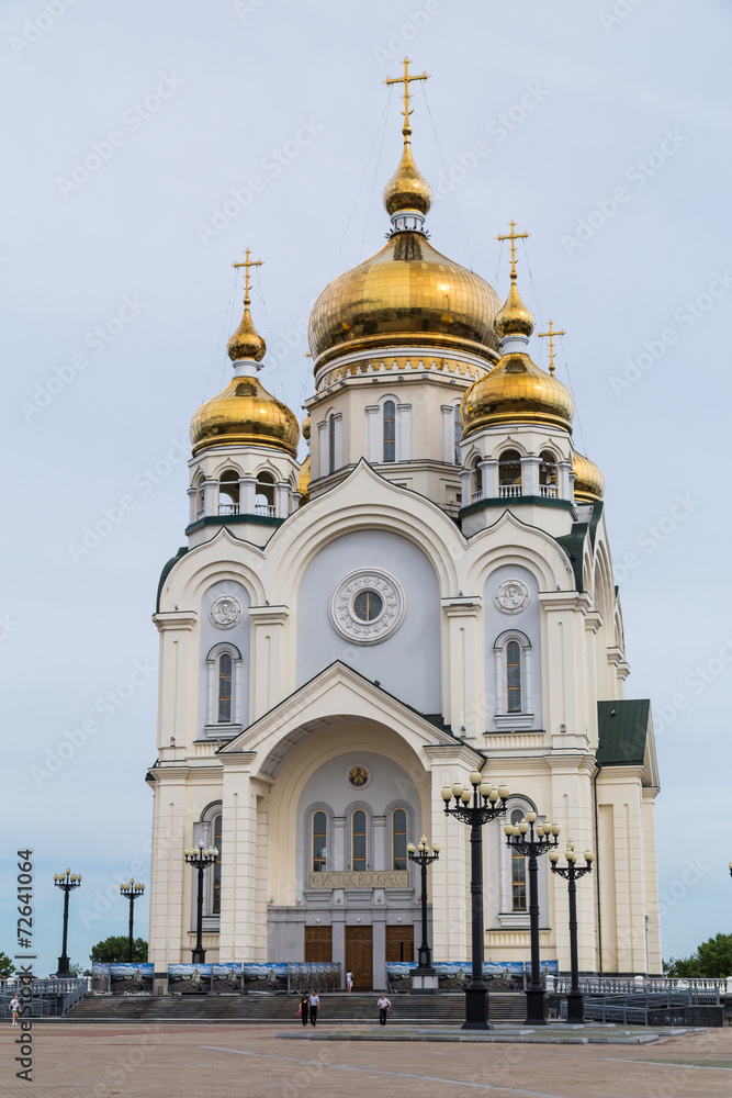 Russian Orhodox Cathedral in Khabarovsk, Russia