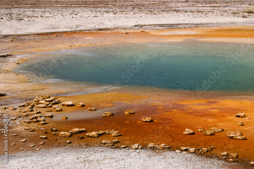 A Geyser crater in Yellowstone National Park