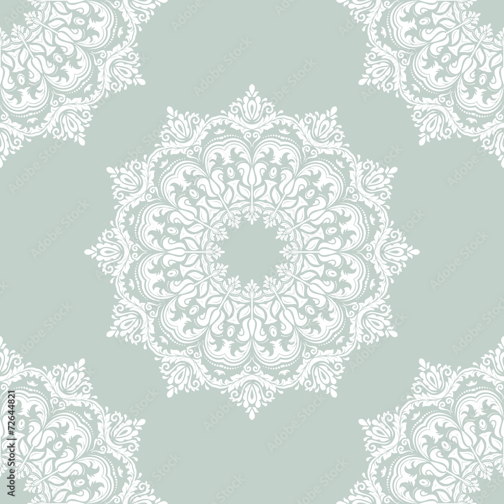 Floral Seamless Vector Pattern. Orient Abstract Background Floral Seamless Vector Pattern. Orient Abstract Background