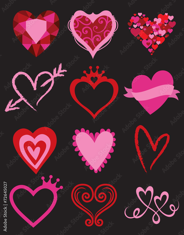 Heart Graphic Elements
