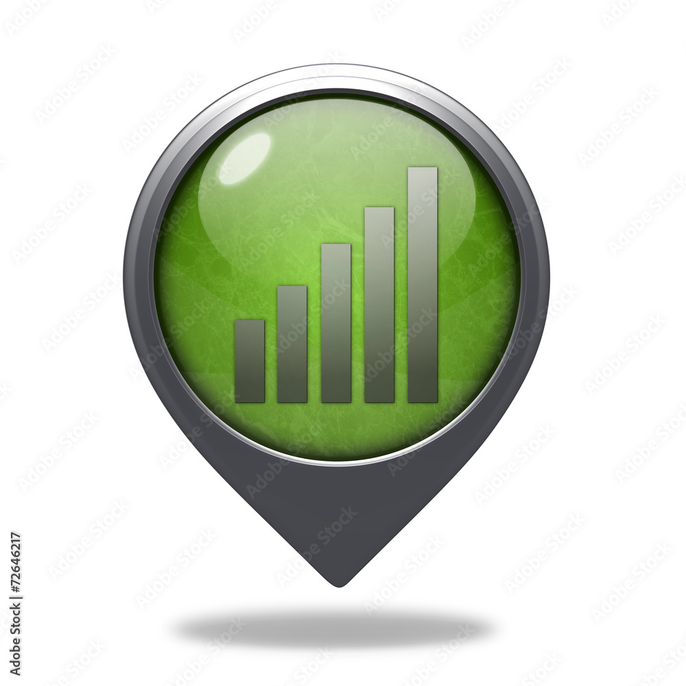 signal pointer icon on white background signal pointer icon on white background