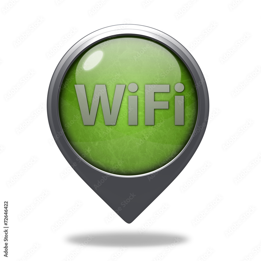 wifi pointer icon on white background wifi pointer icon on white background