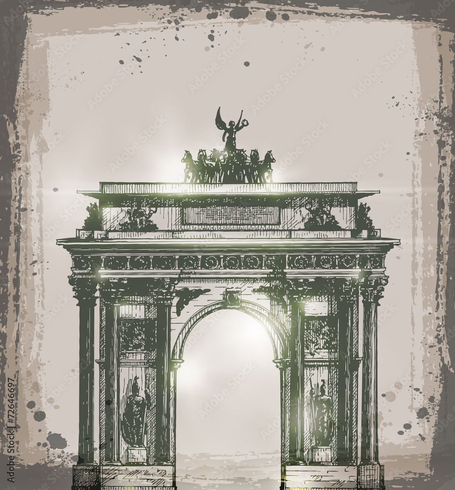 Fototapeta premium Germany. Hand drawn sketch vector illustration