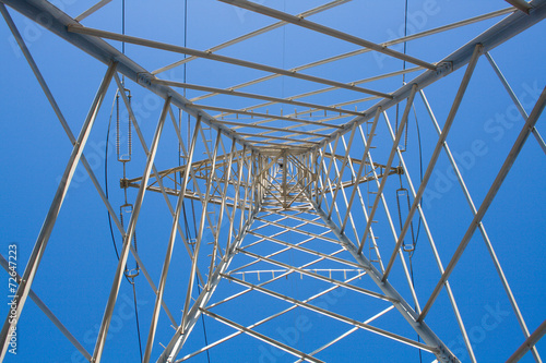 High voltage pylon - where is spiderman? photo