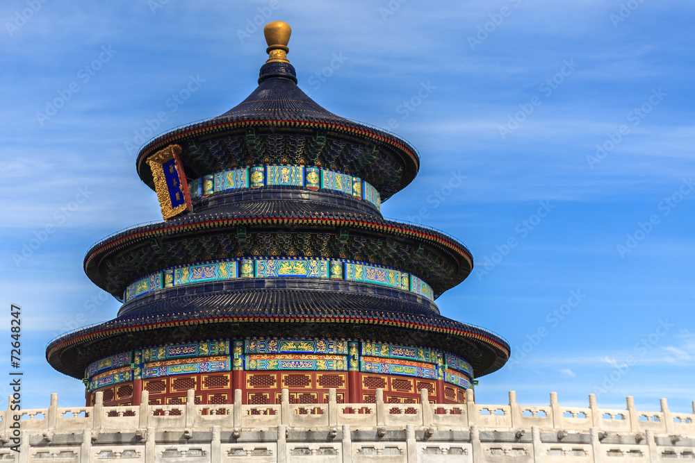 Temple of Heaven against blue sky