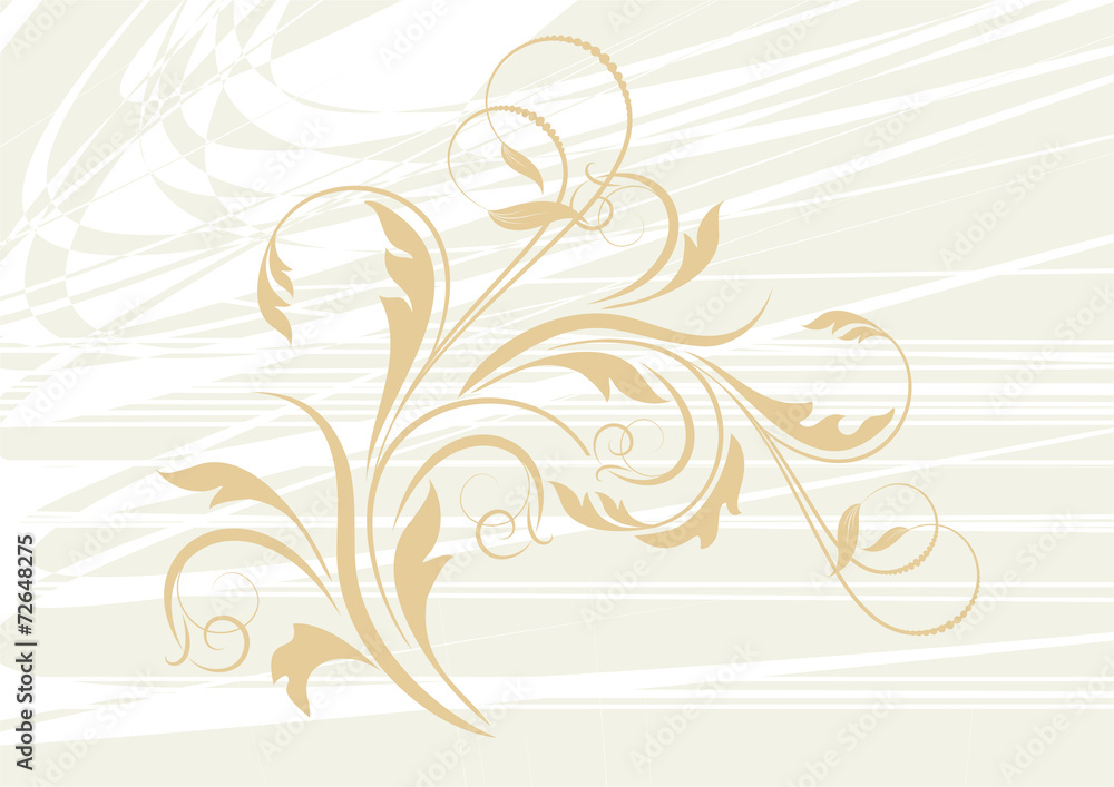 Floral abstract background with branch. Vector illustration. Floral abstract background with branch. Vector illustration.