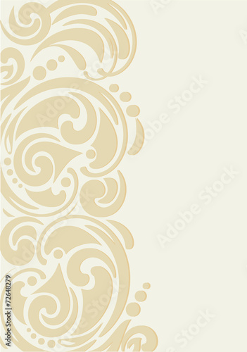 Floral abstract background with branch. Vector illustration.