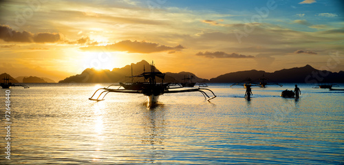 Beautiful Sunset in El Nido