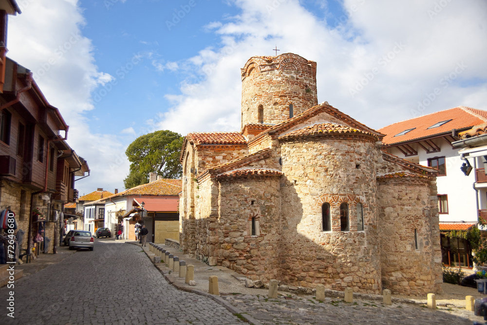 Orthodox church in Nessebar old town in Bulgaria