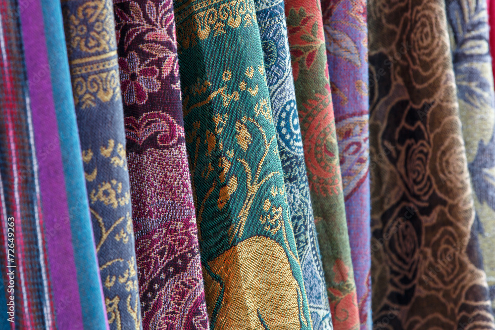 Thai style close-up cloth texture Thai style close-up cloth texture