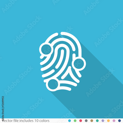 Flat Long Shadow Icon