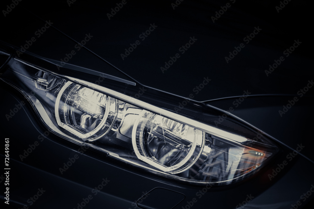 Naklejka premium Car LED headlight