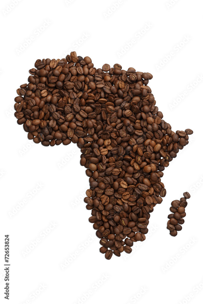 Map of African /with clipping path Map of African /with clipping path