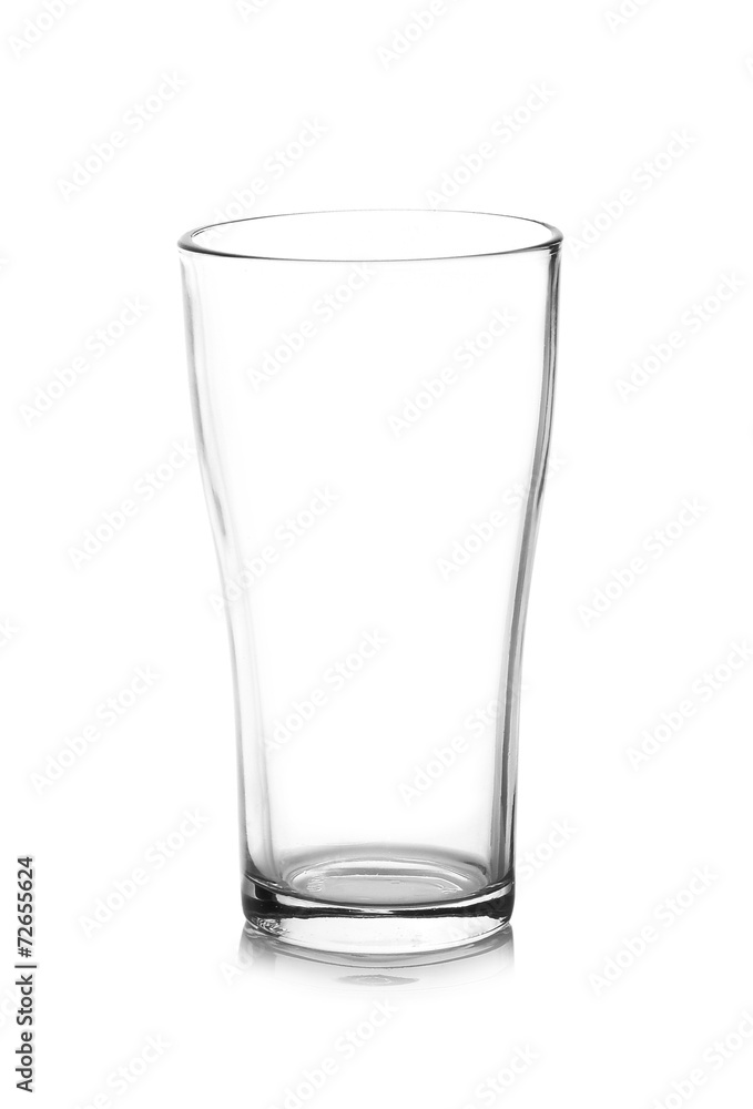 Empty glass. isolated on a white background Empty glass. isolated on a white background