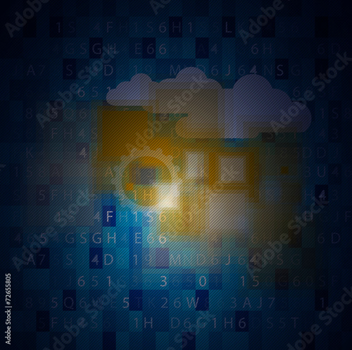 Integration technology with nature, sky. Best ideas for Business