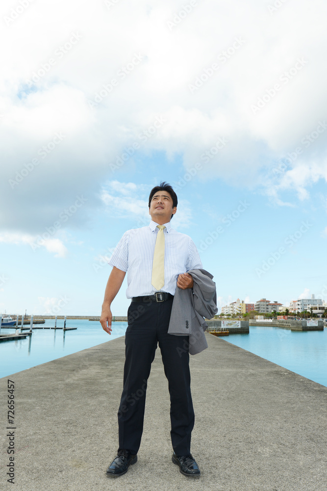 笑顔の男性 笑顔の男性