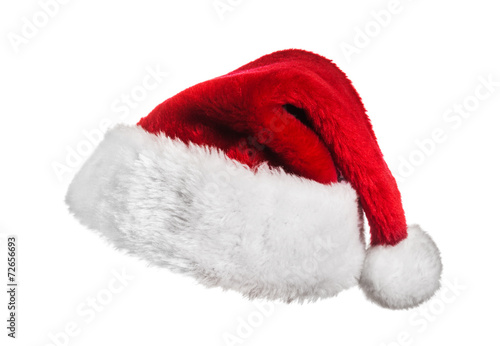 Santa hat on white