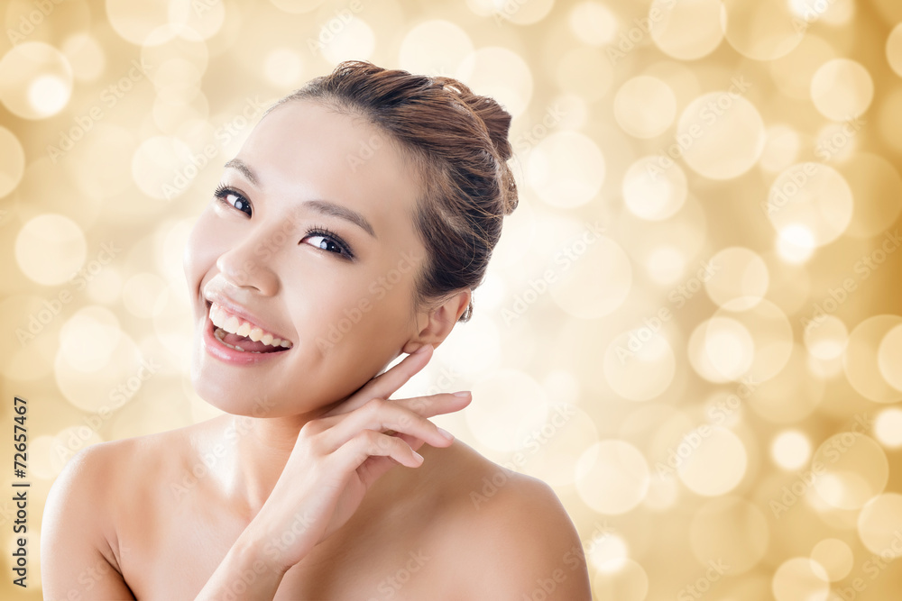 Naklejka premium Asian beauty face
