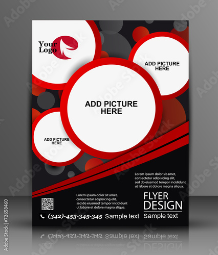 business flyer template or corporate banner design