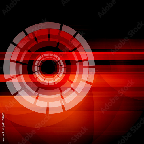 Red Abstract Futuristic Background