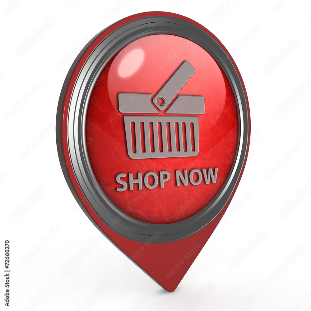 Buy now pointer icon on white background Buy now pointer icon on white background