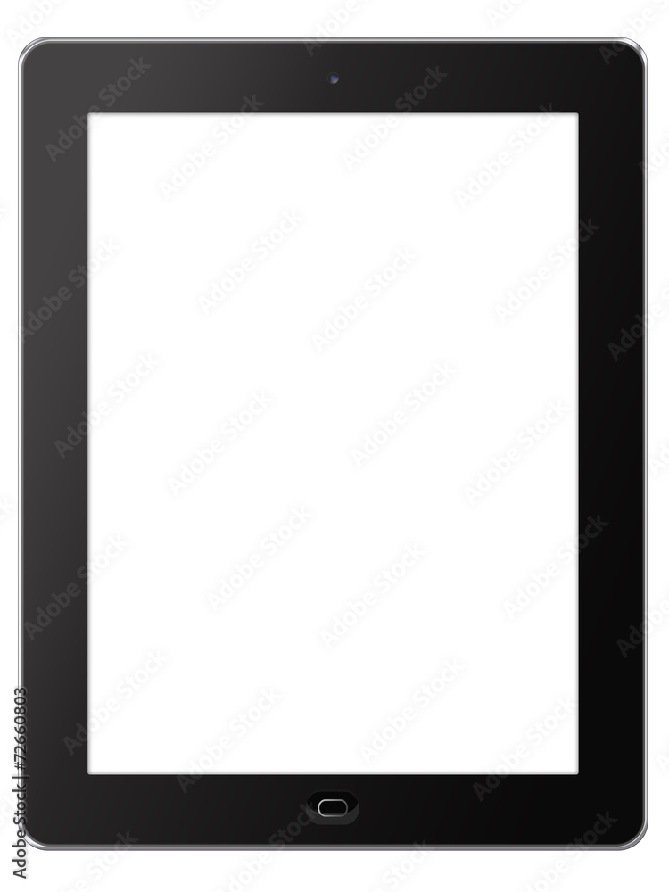 Tablet computer with blank screen Tablet computer with blank screen