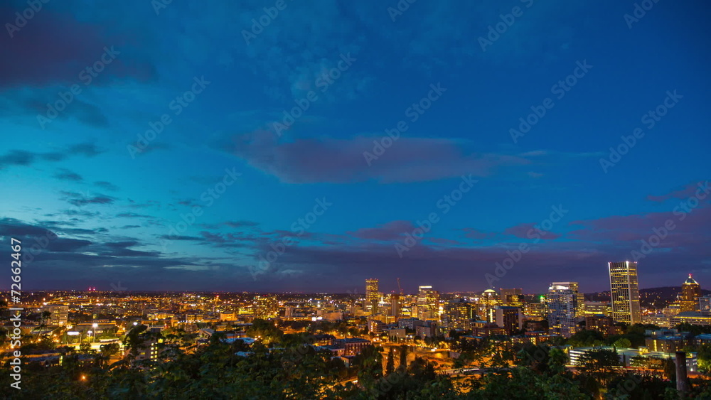 Portland Downtown Above Night 660 Portland Downtown Above Night 660
