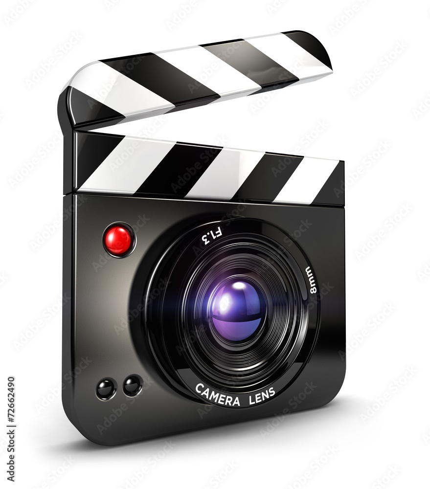 Fototapeta premium 3d camera clapper