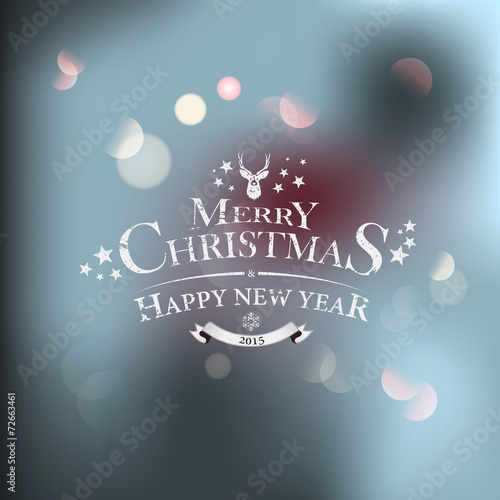 Christmas greeting card - holidays lettering