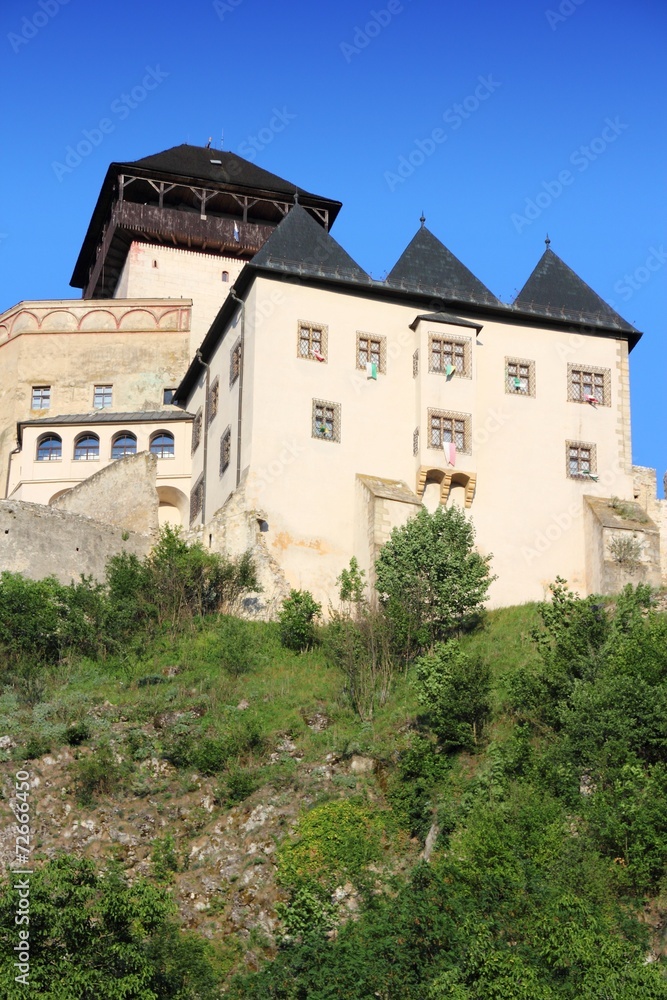 Trencin Castle in Slovakia