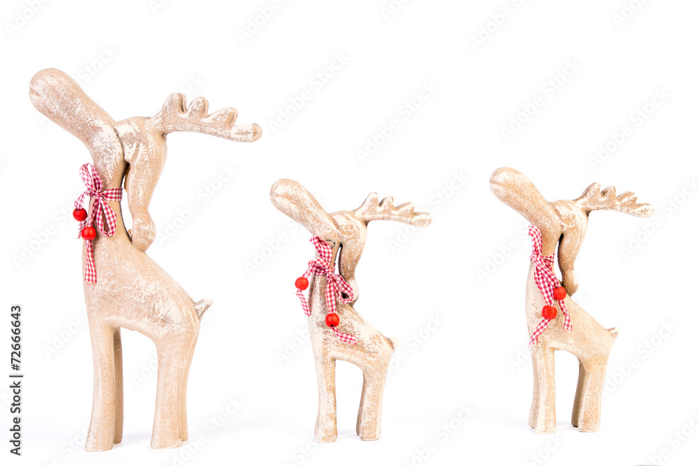 drei rentiere aus holz drei rentiere aus holz