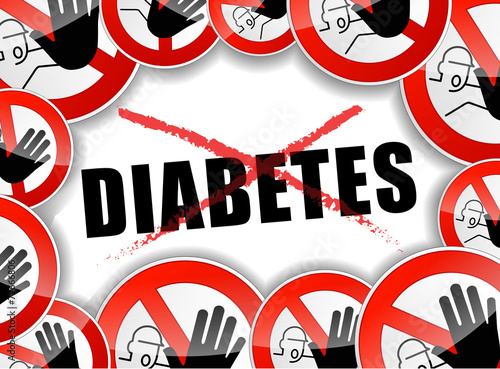 no diabetes abstract concept