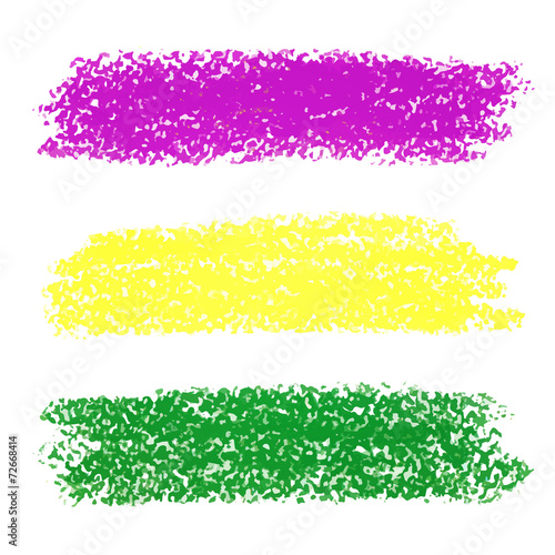 Vector Mardi Gras pastel crayon brush strokes