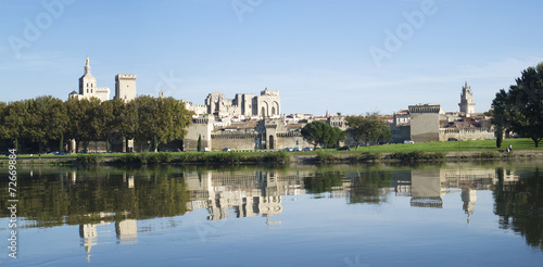 Avignon, France, across the Rhone