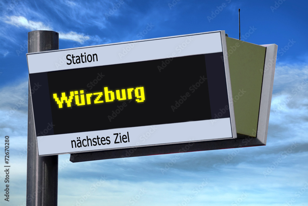 Anzeigetafel 6 - Würzburg