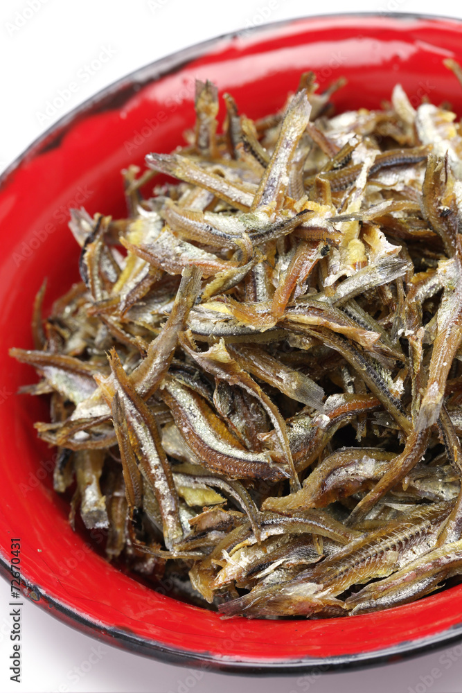 fried ikan bilis(dried anchovies) , malaysian food fried ikan bilis(dried anchovies) , malaysian food