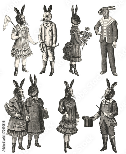Children with animal head