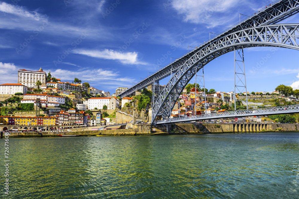 Porto, Portugal at Dom Luis Bridge