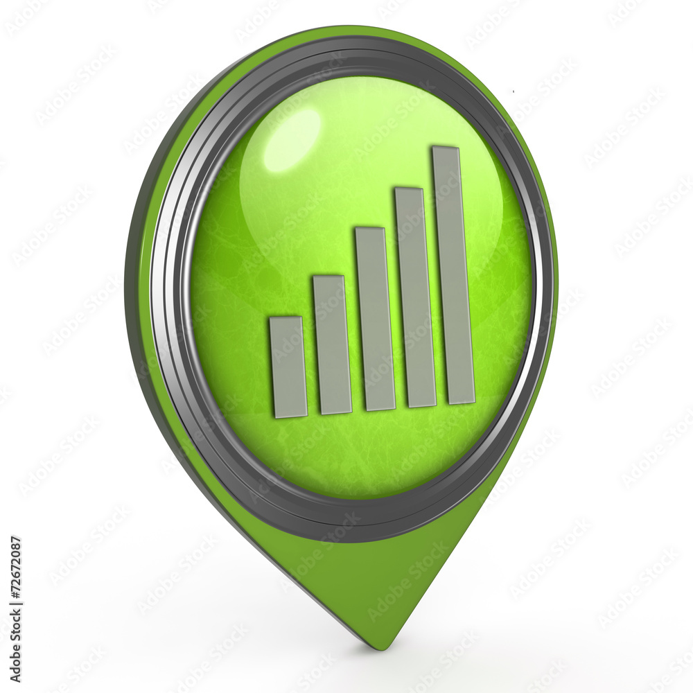 signal pointer icon on white background signal pointer icon on white background