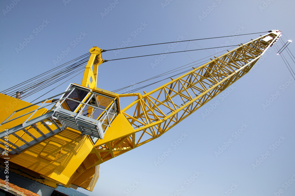 tower crane in the construction site tower crane in the construction site