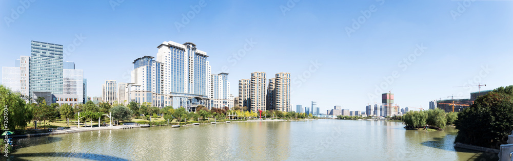 modern cityscape and office building modern cityscape and office building