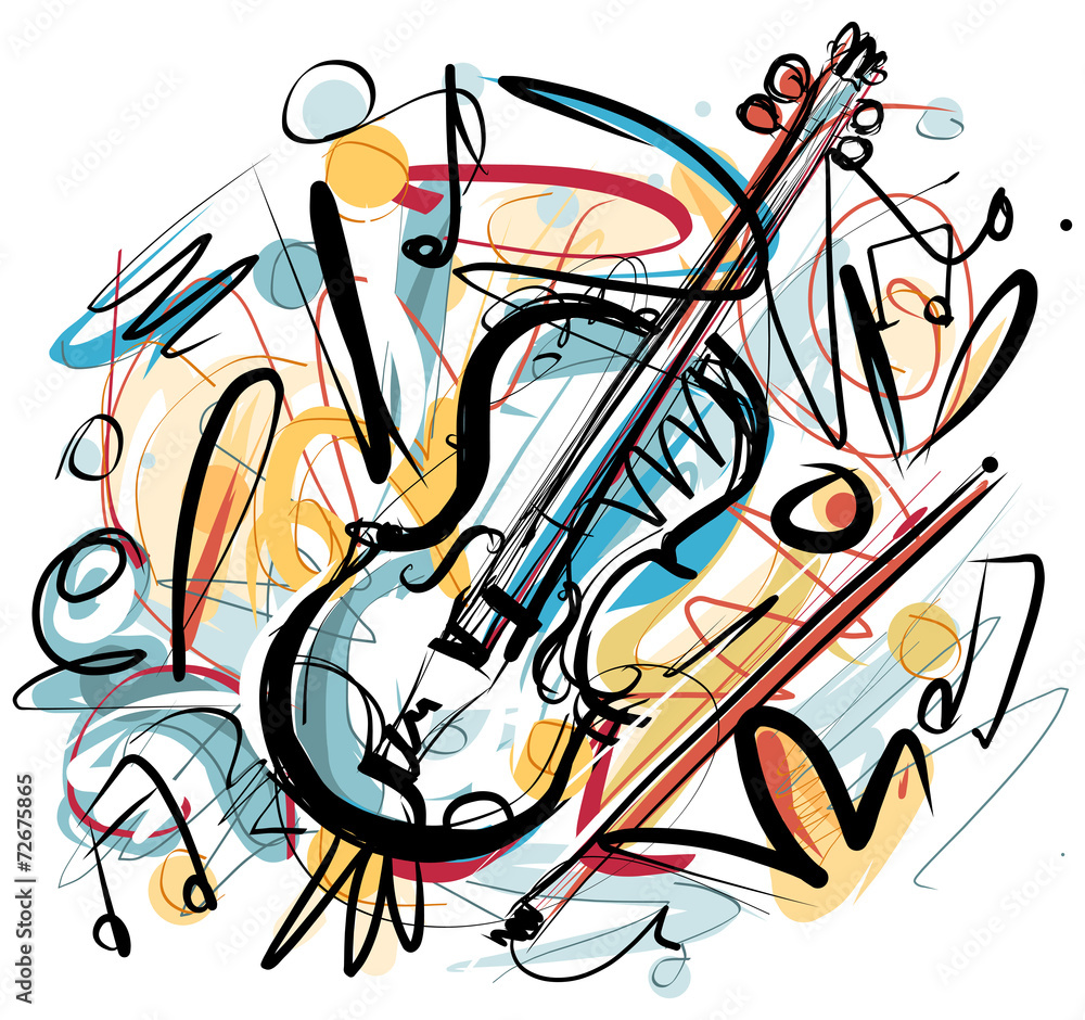 Violin Sketch Stock Vector Adobe Stock