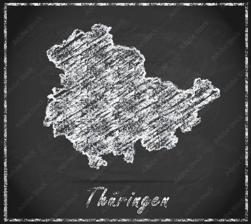 Karte von Thueringen