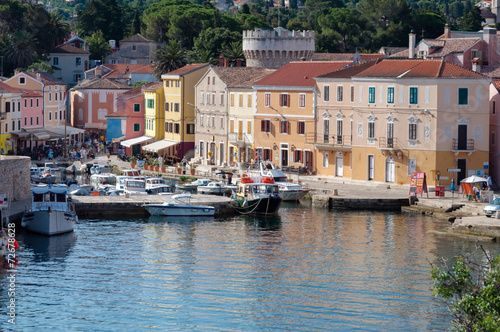 Sea port and houses at Veli Losinj