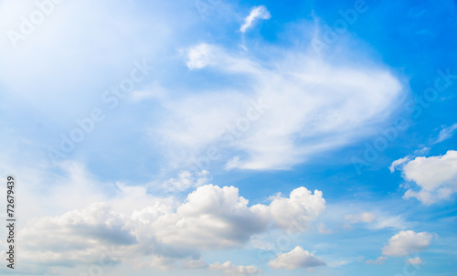 Blue sky in sunny day