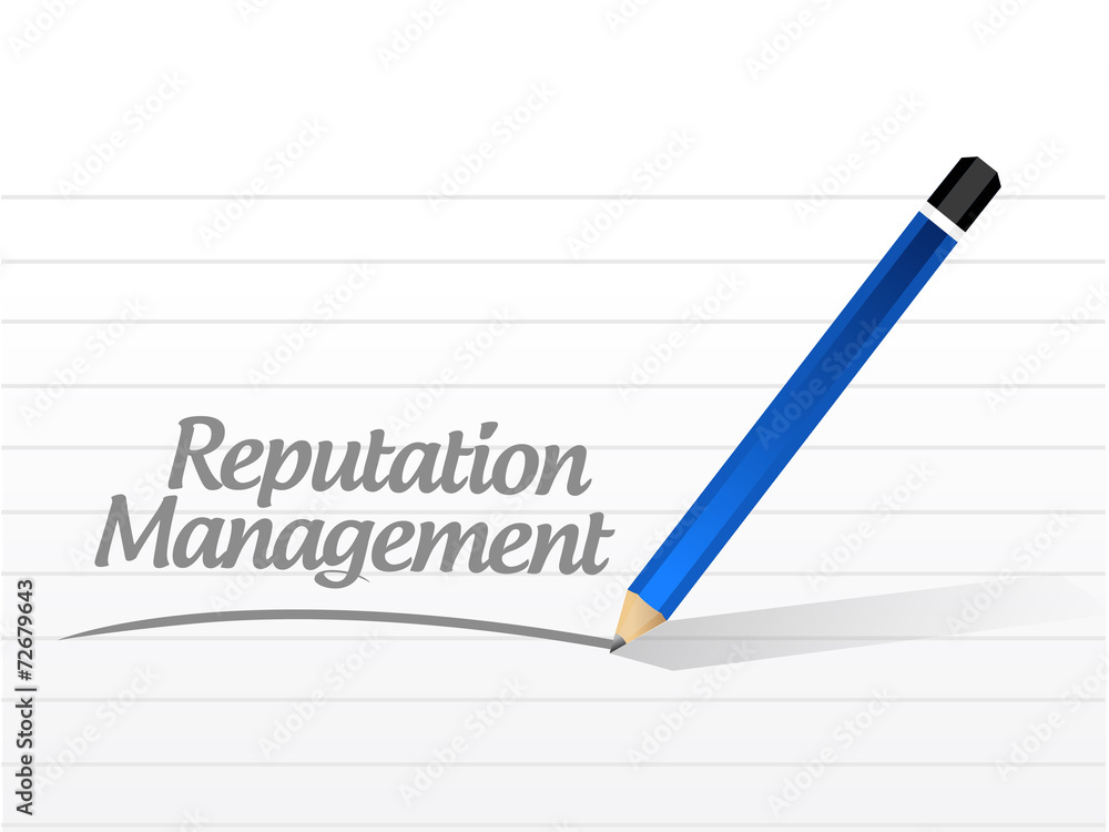 reputation management message sign illustration reputation management message sign illustration