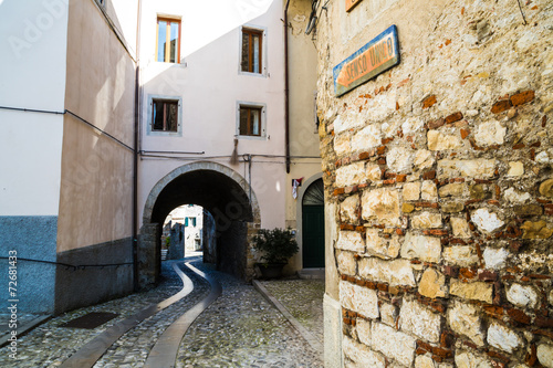 alley in the village photo