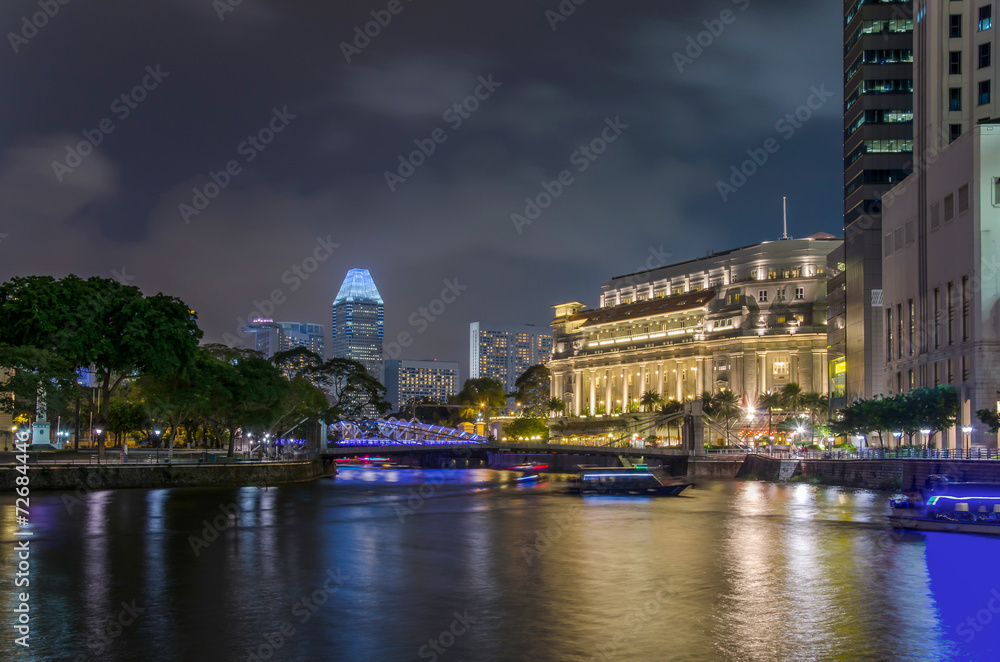 Fototapeta premium Lights of a night city