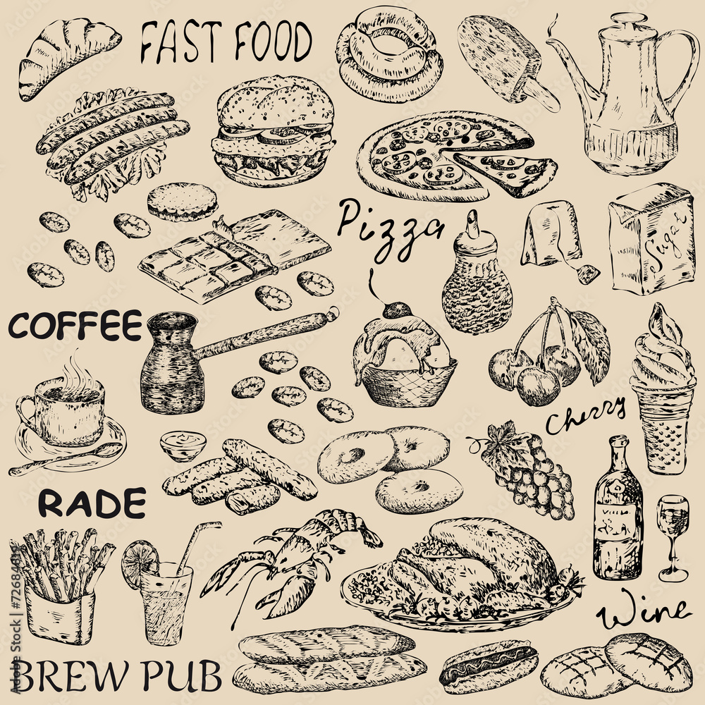different food different food